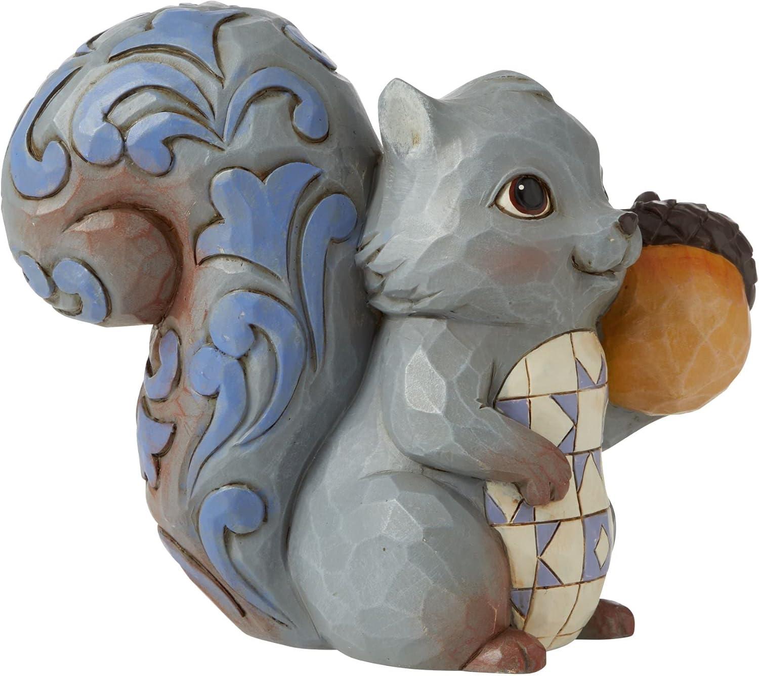 Enesco Jim Shore Heartwood Creek Mini Squirrel, Figurine, 3.5 Inch, Multicolor