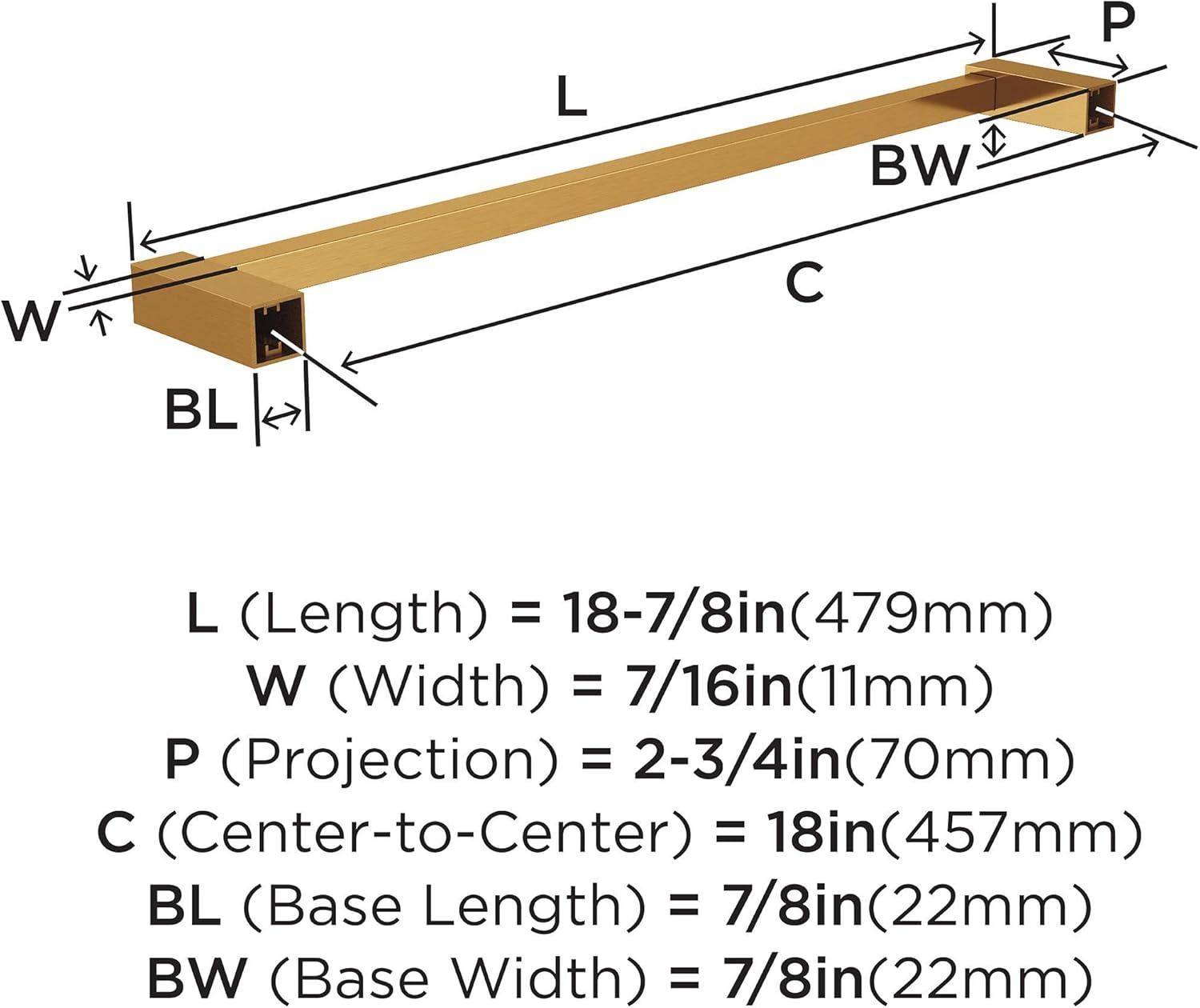 Bourget 18.87" Wall Mounted Towel Bar