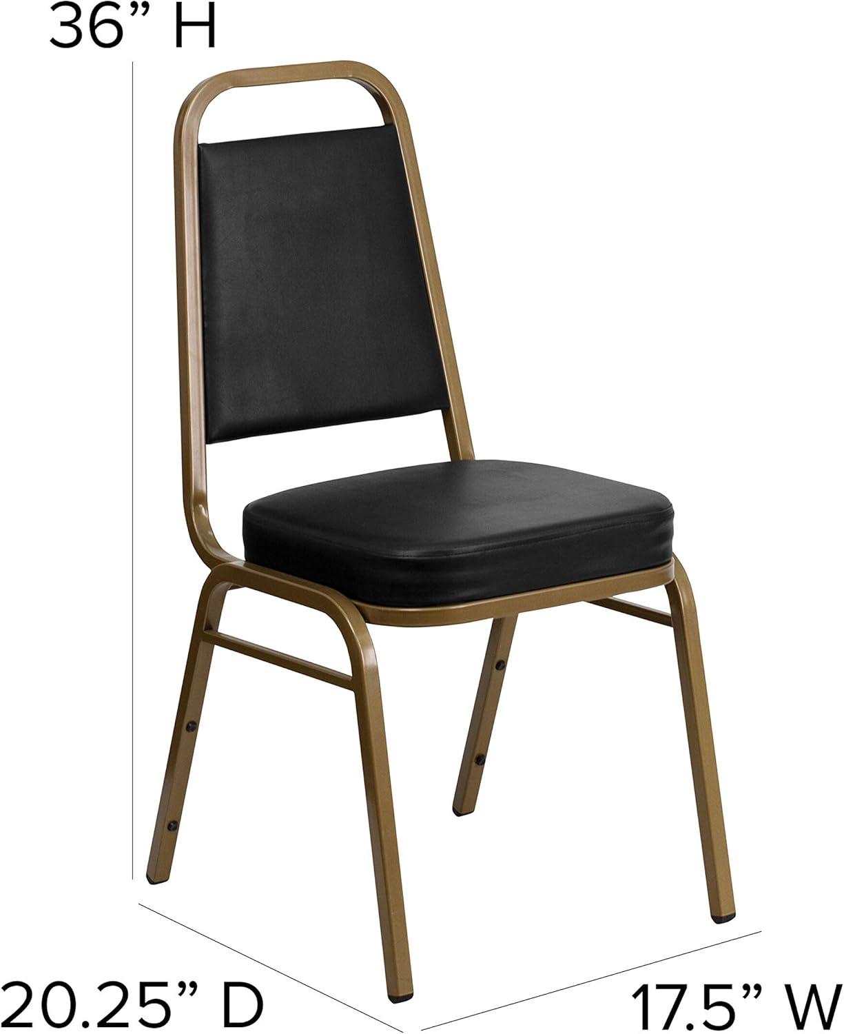 Flash Furniture Amaya Trapezoidal Back Stacking Banquet Chair with 2.5" Thick Seat