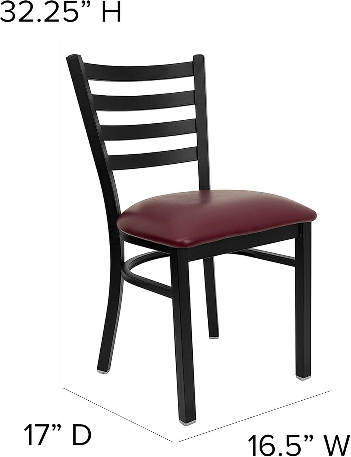 Flash Furniture Kendall Ladder Back Metal Restaurant Chair