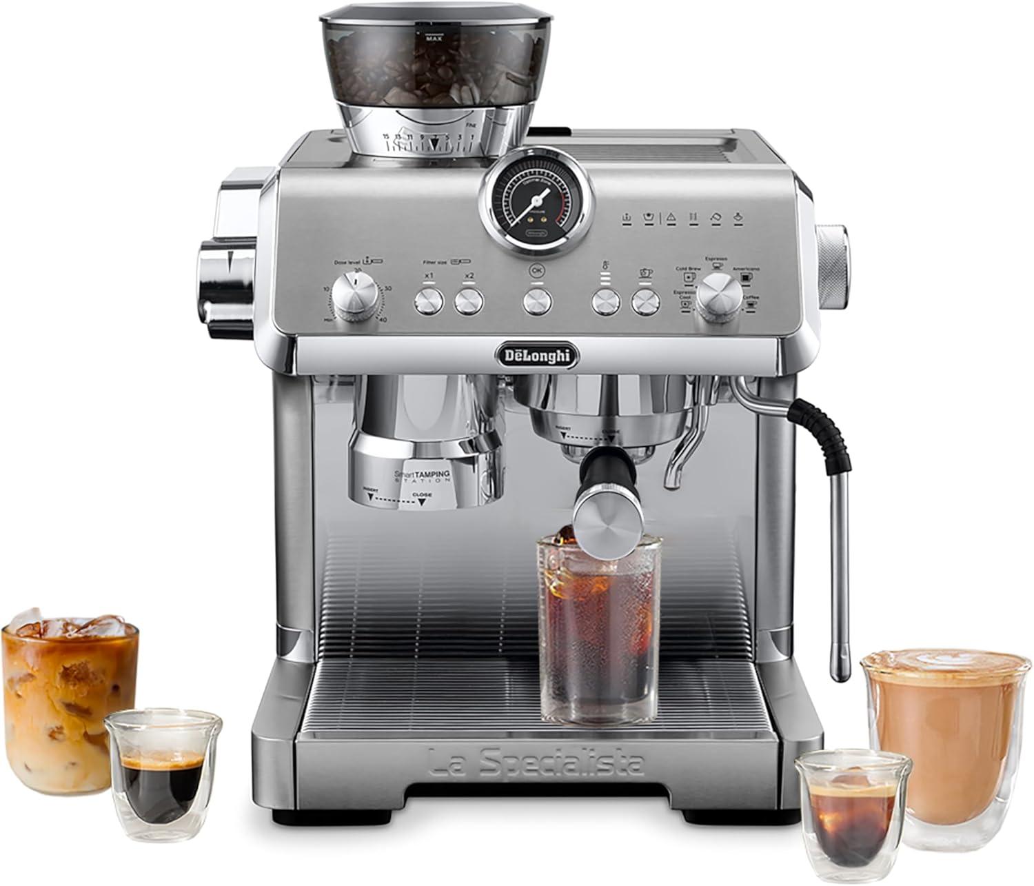 Stainless Steel Super Automatic Espresso Machine with Grinder