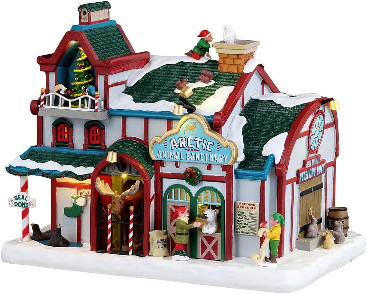 Lemax Arctic Animal Sanctuary Lighted Resin Christmas Village