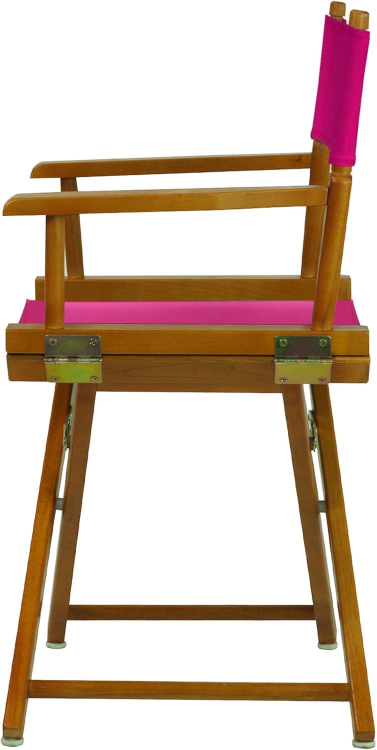 "18" Director's Chair Honey Oak Frame-Magenta Canvas"