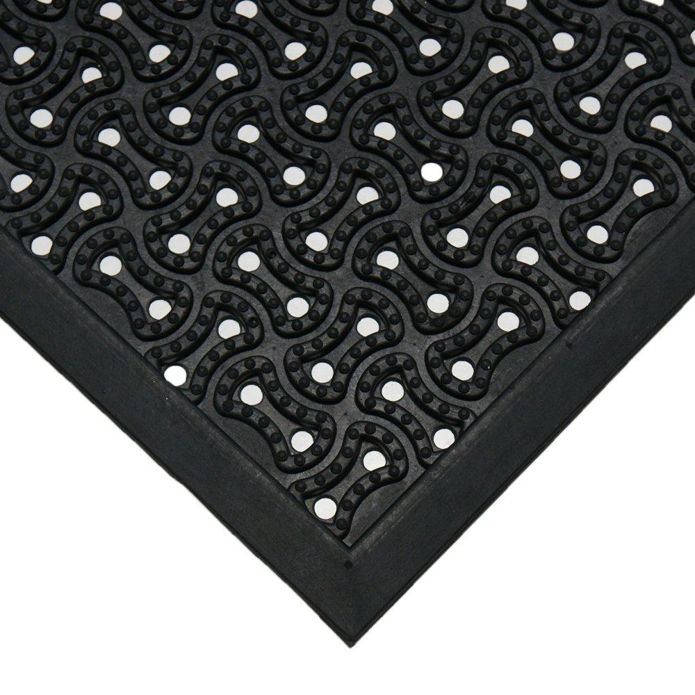 Rubber-Cal, Inc. Rubber-Cal "Dura-Scraper Drainage" Commercial Door Mat - Black