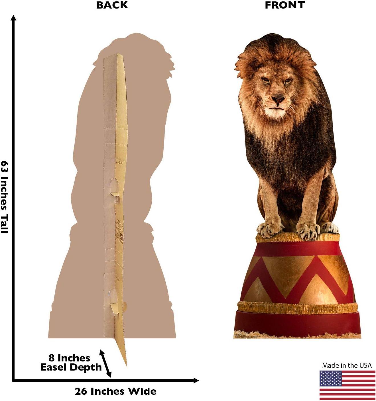 Life-Size Circus Lion Cardboard Stand-Up, 63" x 26"