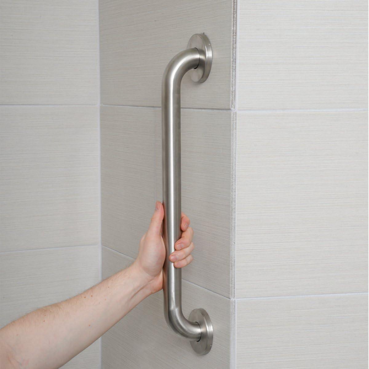 Brushed Stainless Steel 36-Inch Bathroom Safety Grab Bar