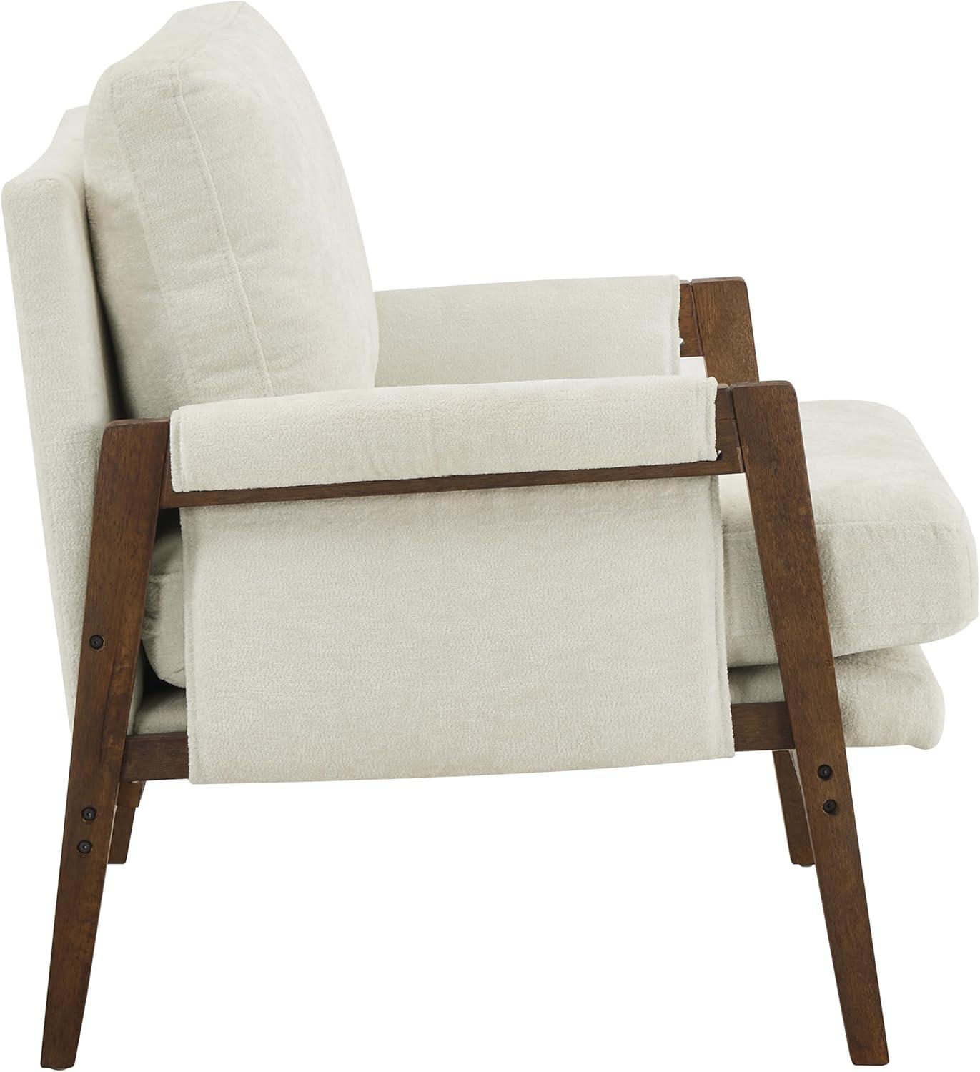 Roundhill Furniture Kelly Mid-Century Modern Velvet Accent Armchair