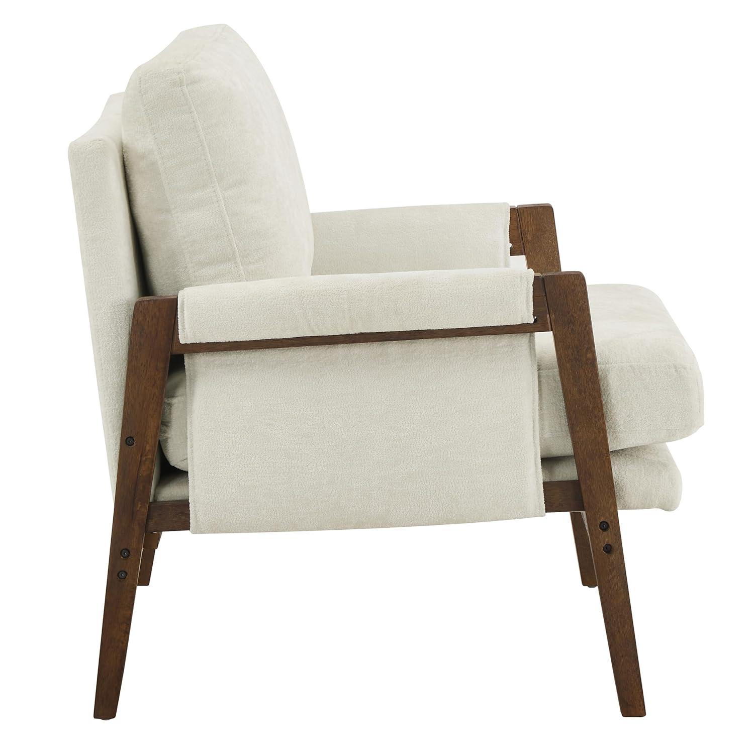 Roundhill Furniture Kelly Mid-Century Modern Velvet Accent Armchair