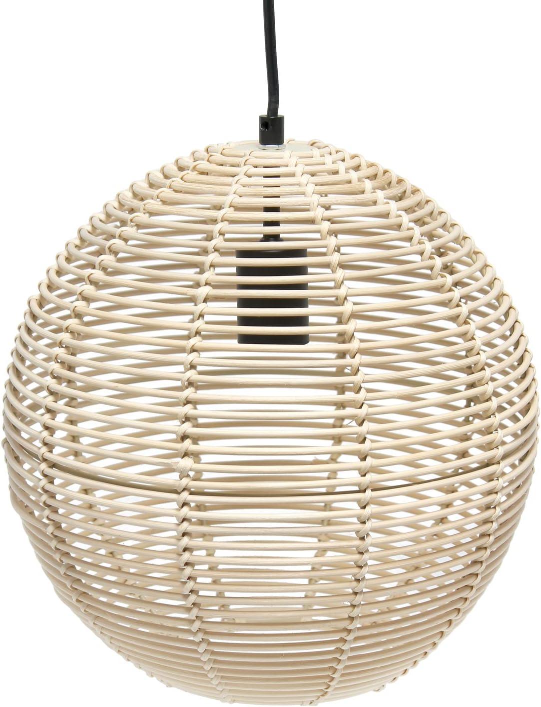 Natural Globe Pendant Ceiling Light Beige - Elegant Designs