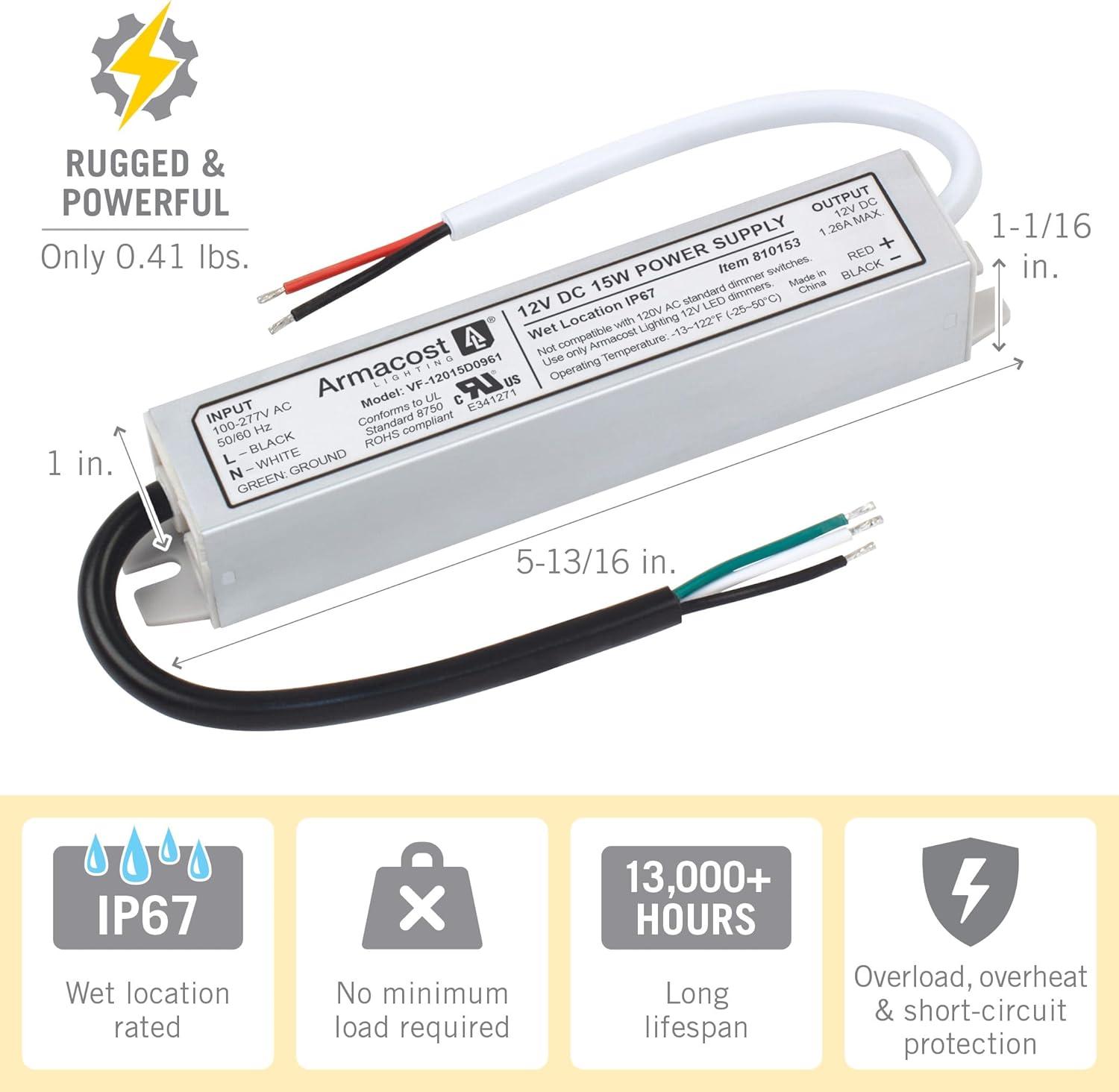 Standard Indoor/Outdoor LED Driver 12V DC