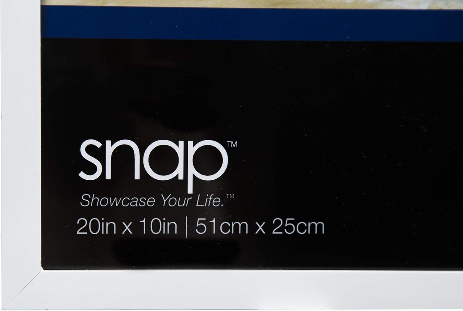 SNAP 10"x20" Basic Photo Frame White