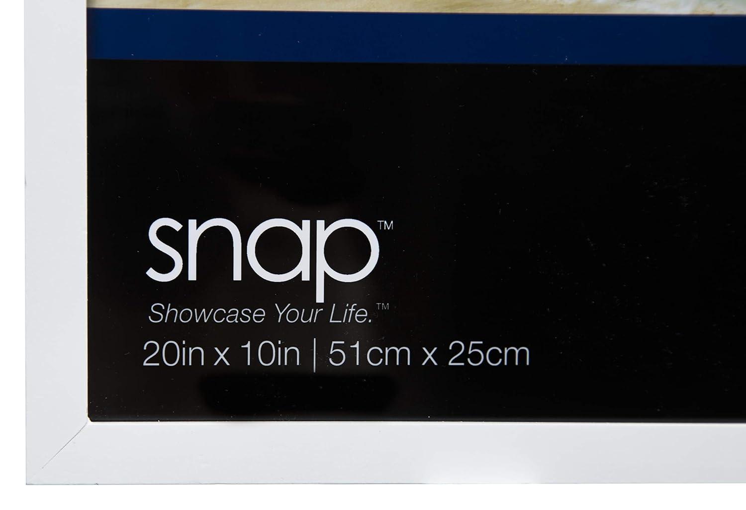 SNAP 10"x20" Basic Photo Frame White
