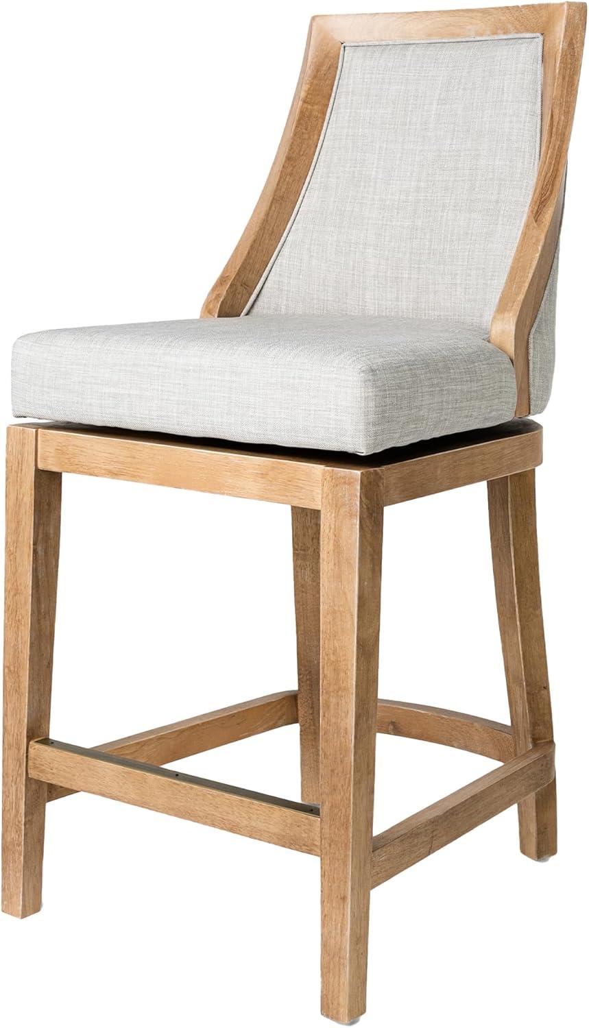 Maven Lane Vienna Counter Stool with Fabric Upholstery