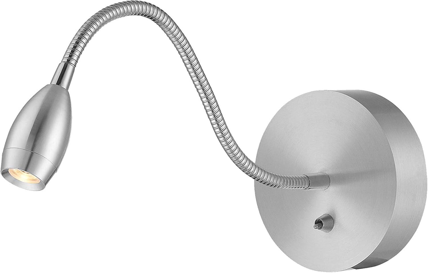 Saskia Nickel 15" Swing Arm LED Wall Sconce - Silver Finish