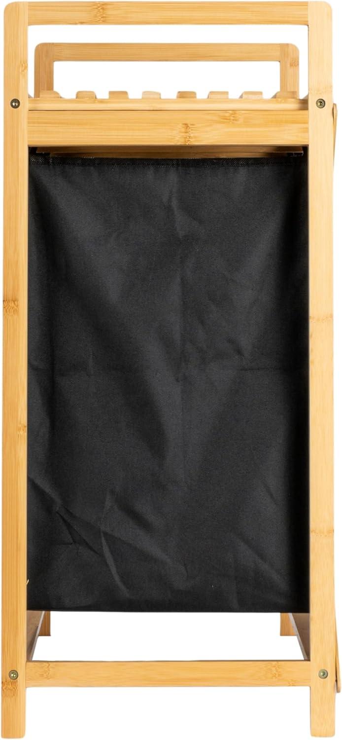 Household Essentials Bamboo Laundry Hamper with Handles