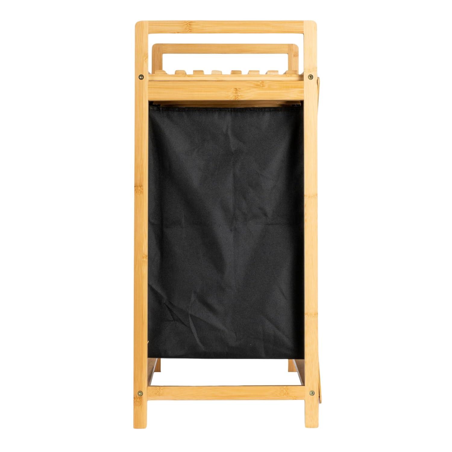 Household Essentials Bamboo Laundry Hamper with Handles