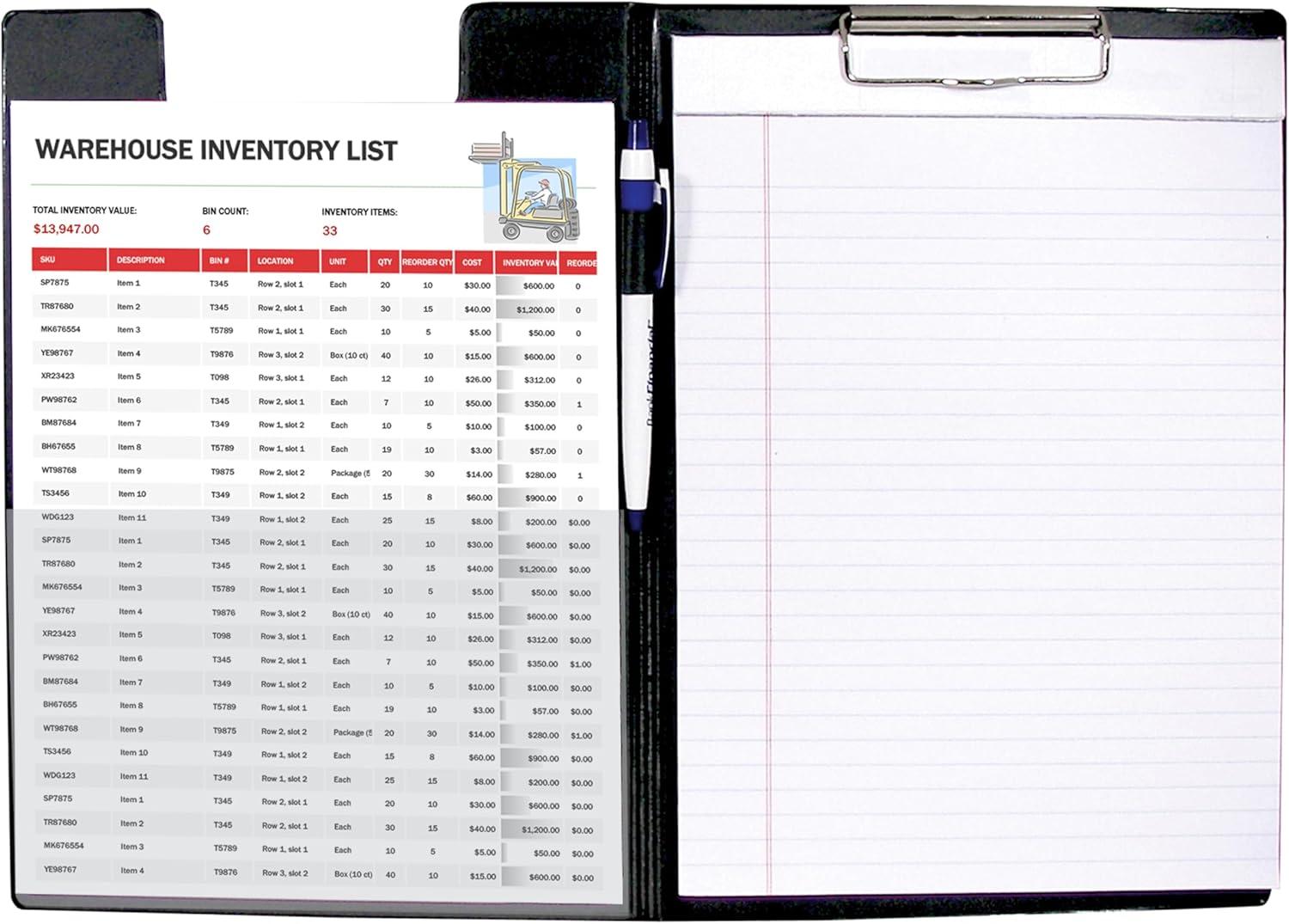 C-Line Clipboard Folder, Black