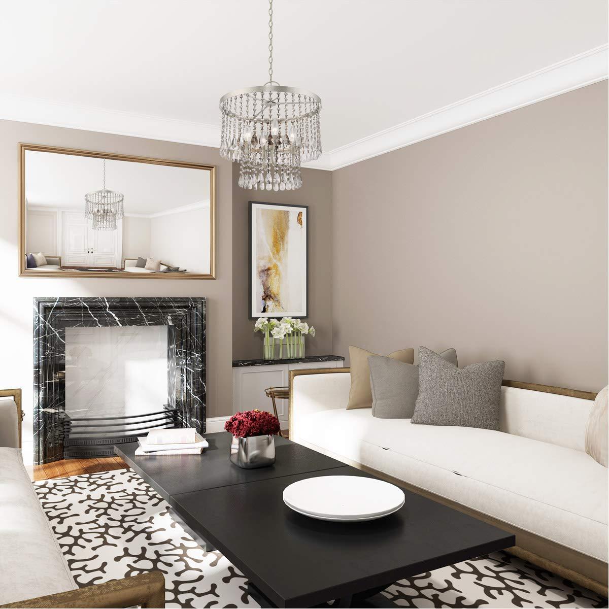 Livex Lighting Elizabeth 4 - Light Chandelier in  Brushed Nickel