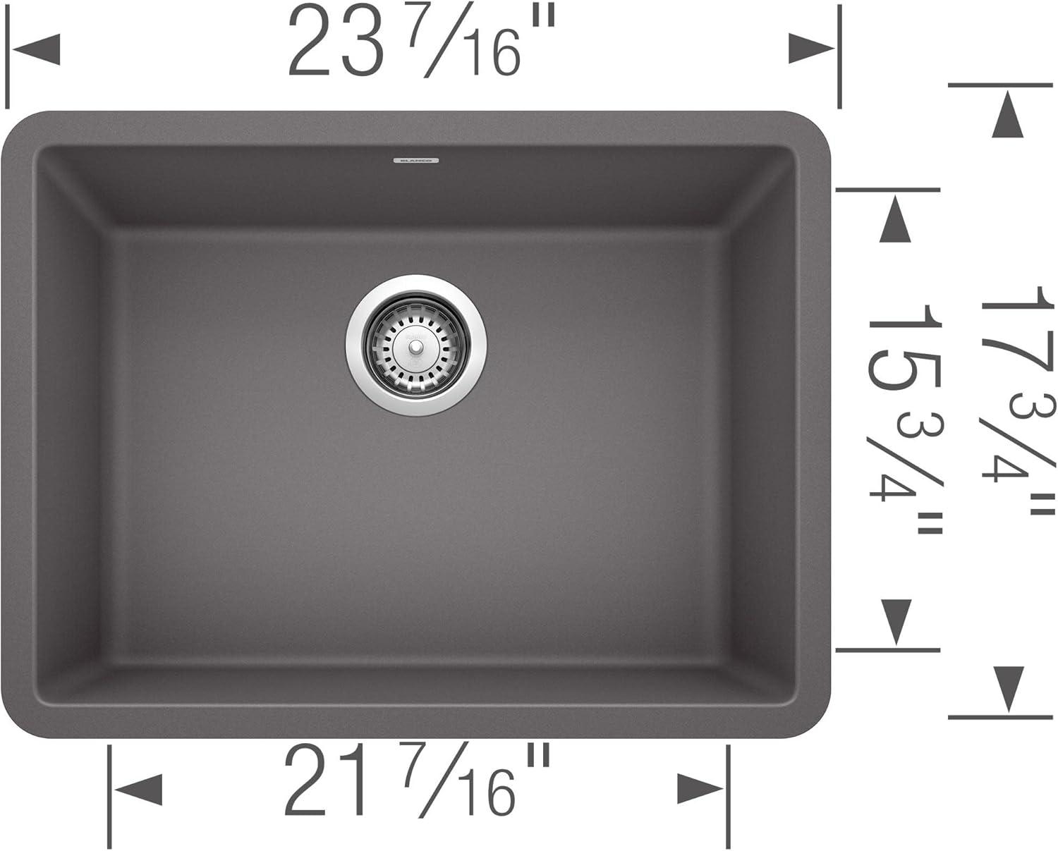 Precis SILGRANIT 24" L x 17.75" W Undermount Kitchen Sink