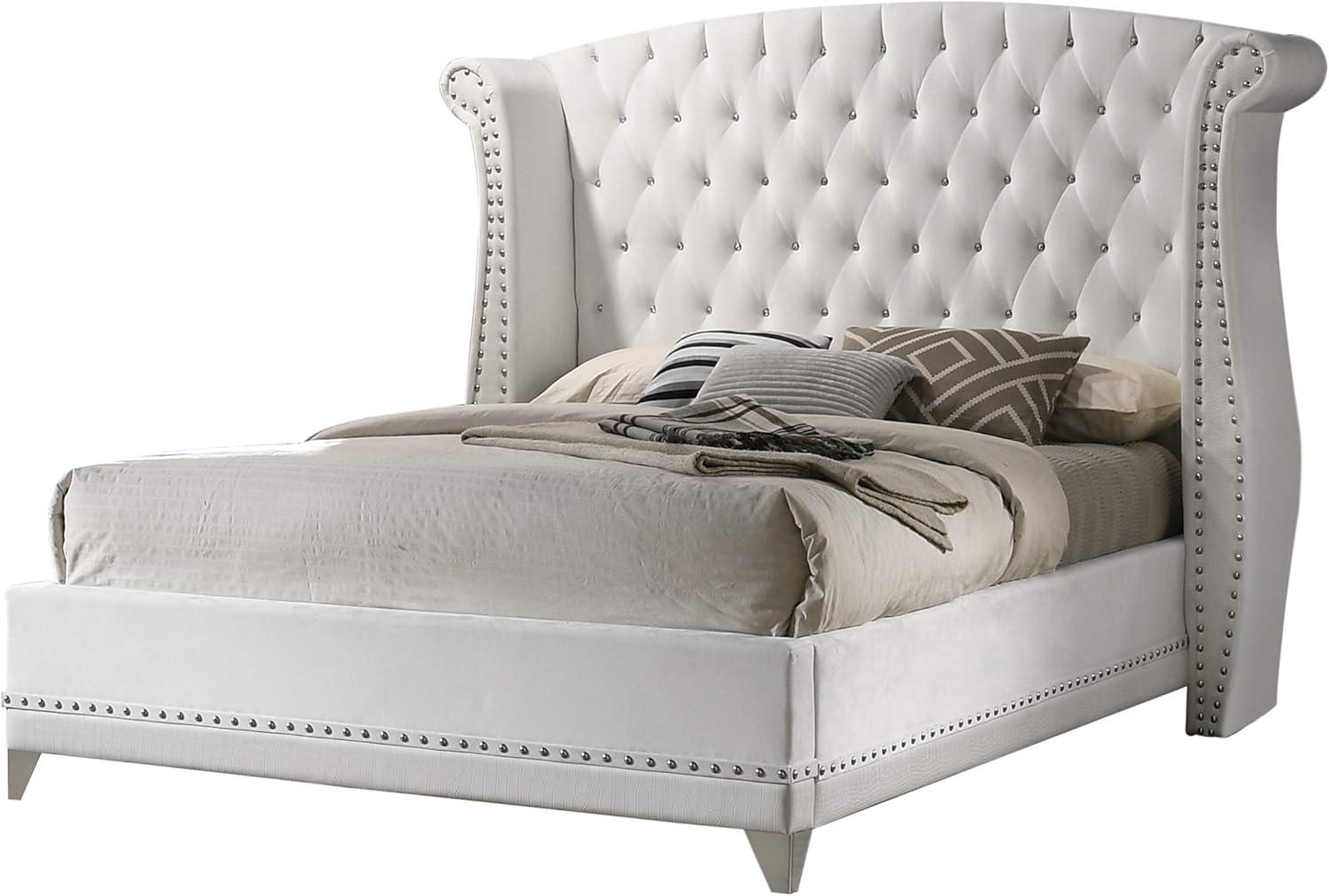 Barzini Upholstered Wingback Bed