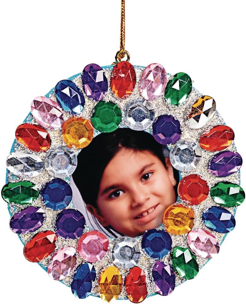 Colorations Wooden Photo Frame Ornaments - Set of 12