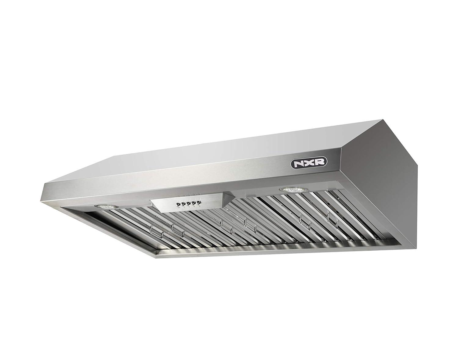 NXR Professional Ranges 30" Stainless Steel 800 CFM Under Cabinet Range Hood with Baffle Filter