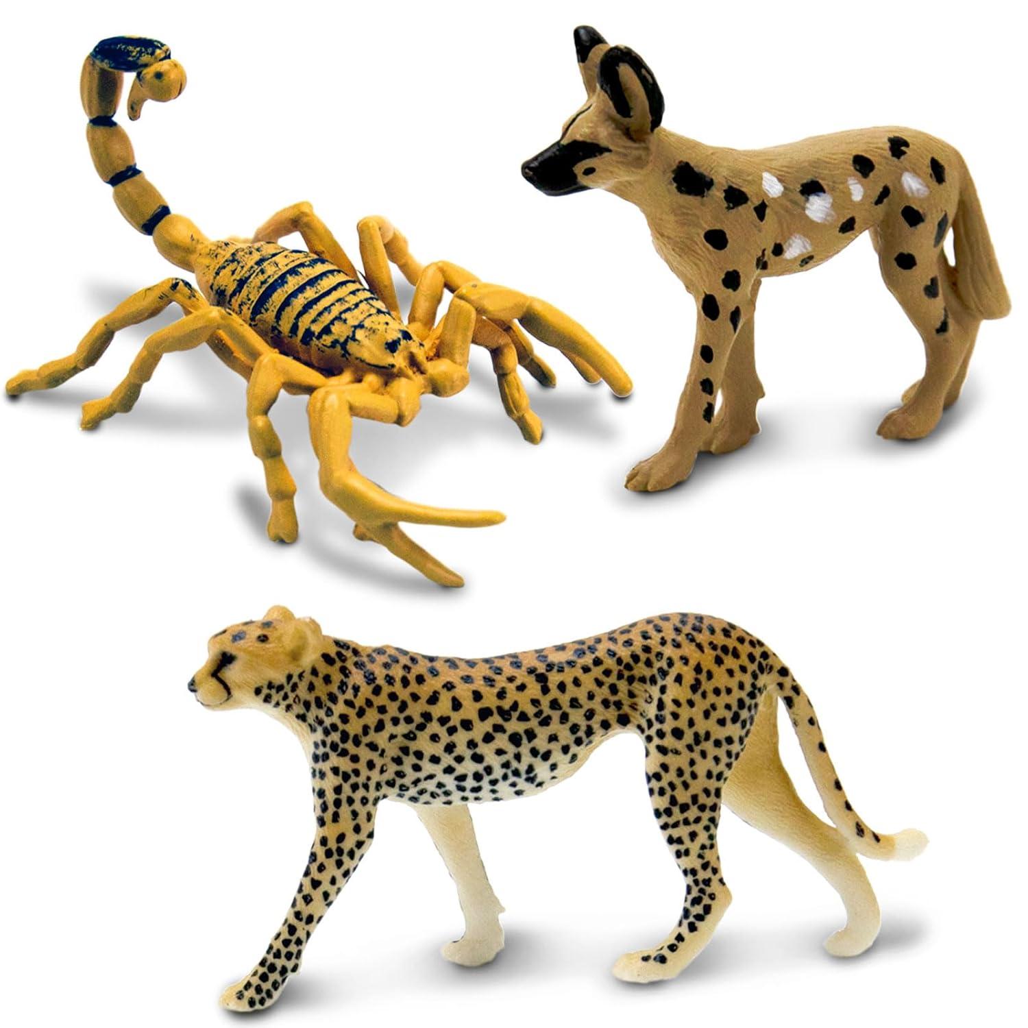 Sahara Desert Animal Figurines Set with Hand-Painted Details