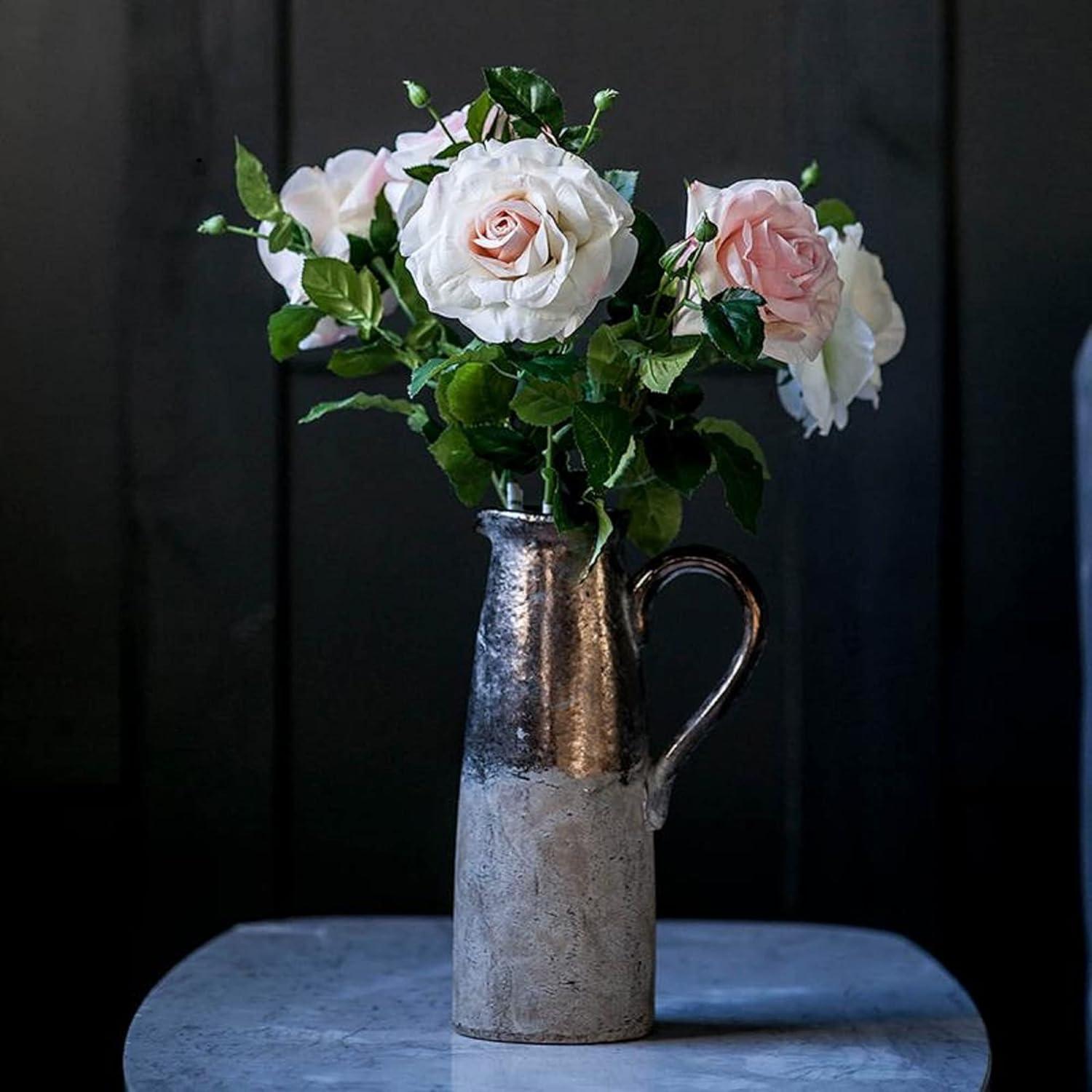 Libra Sienna Brown Ceramic Decorative Bottles