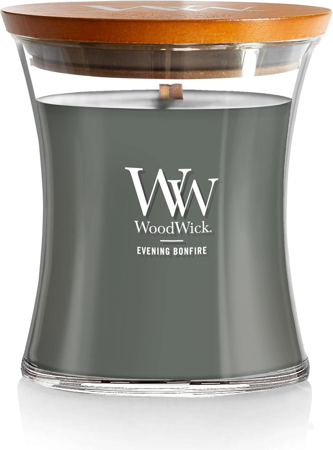 WoodWick Evening Bonfire- Medium Hourglass candle
