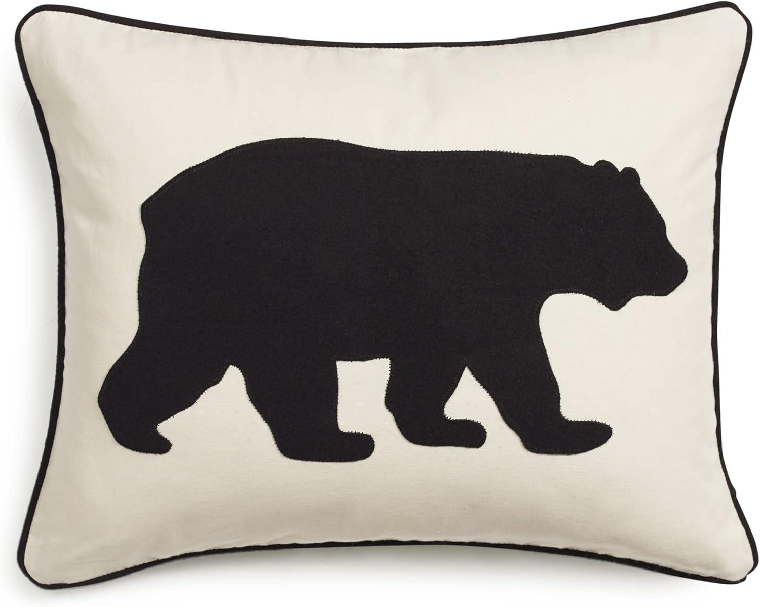 Eddie Bauer Bear Felt Throw Pillow