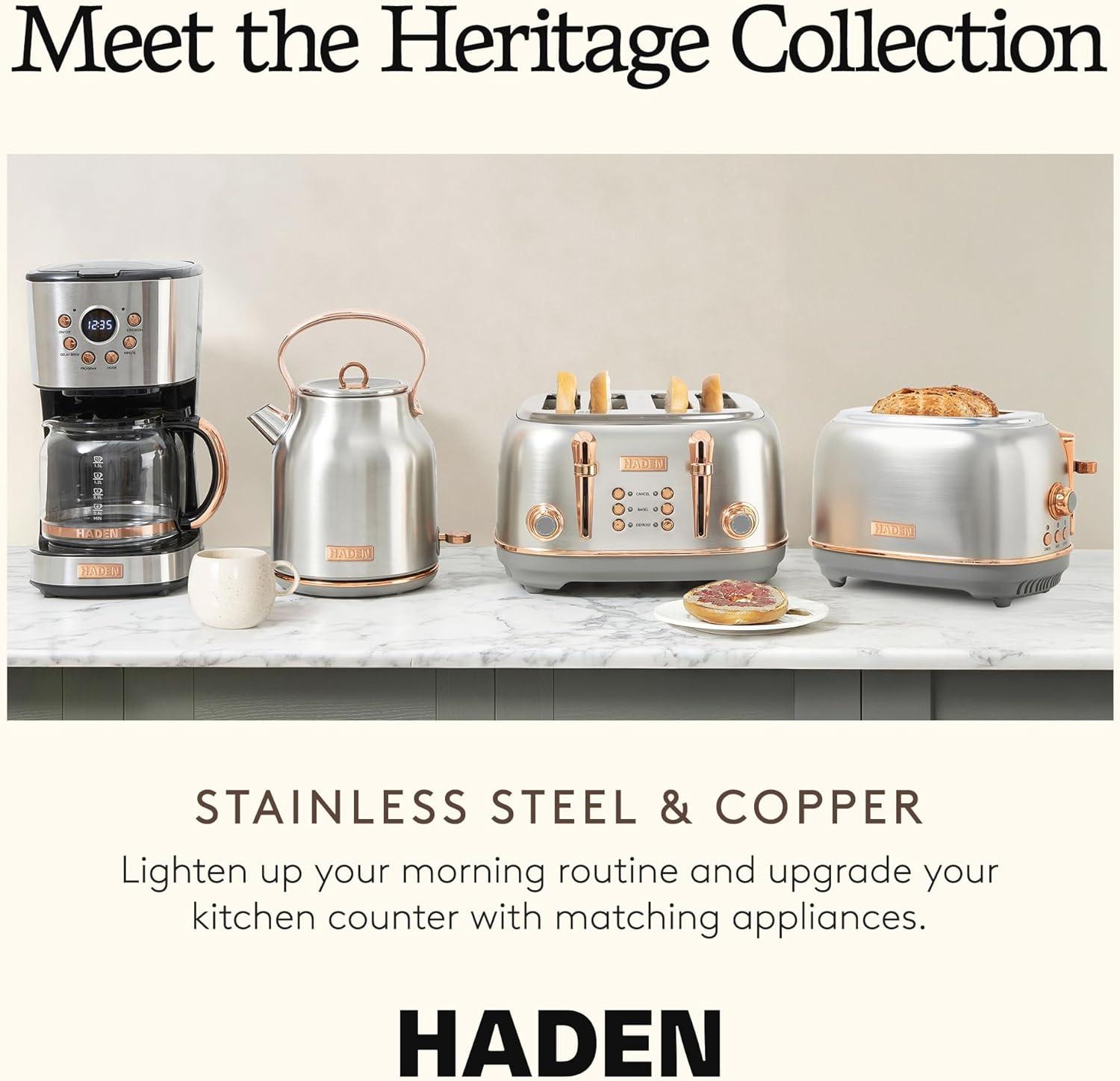 HADEN Heritage 4-Slice Wide Slot Toaster