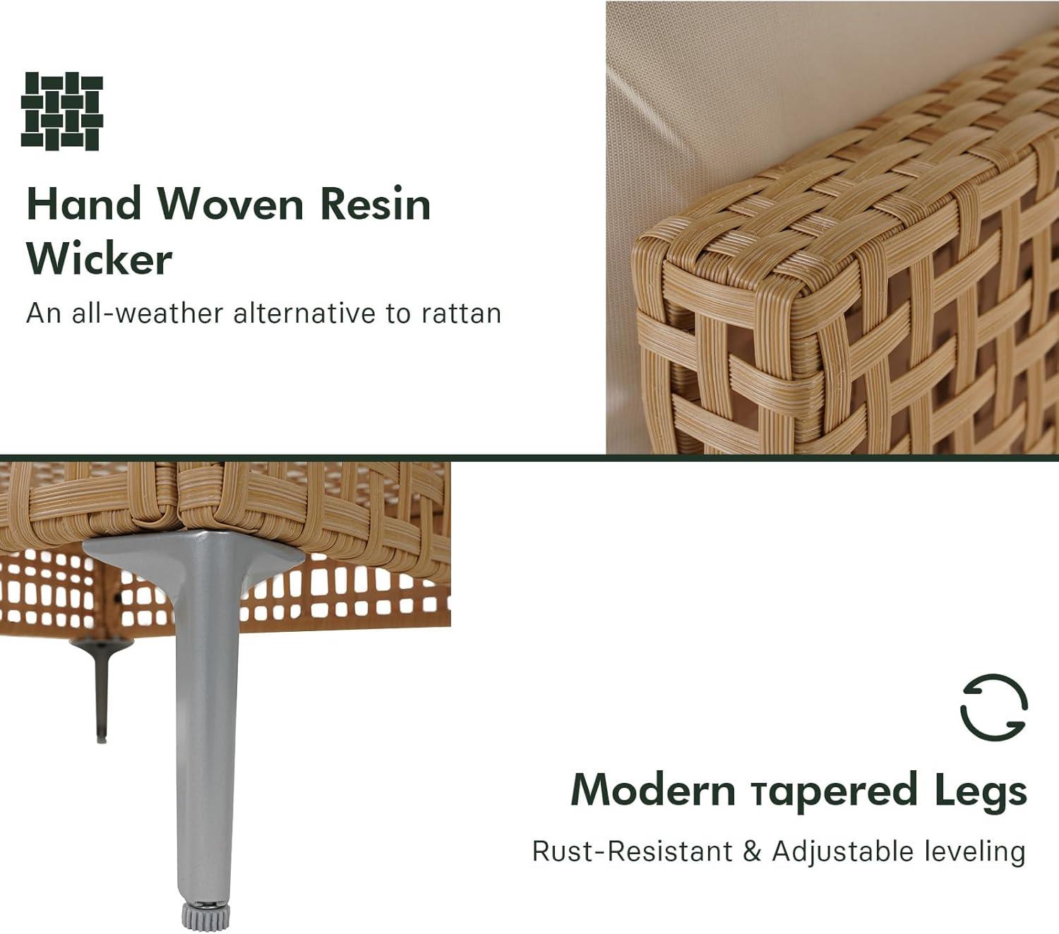 GRANDPATIO 7-Piece Wicker Patio Furniture Set