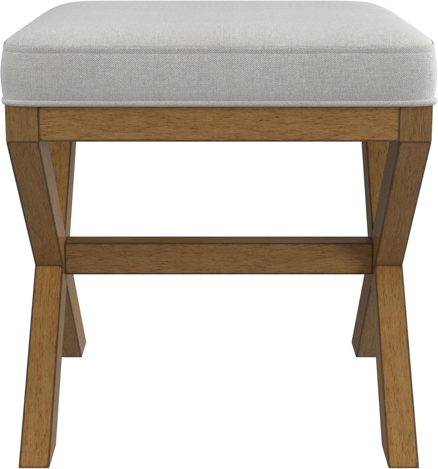 18.5" Somerset Backless Wood Vanity Stool Fog - Hillsdale Furniture