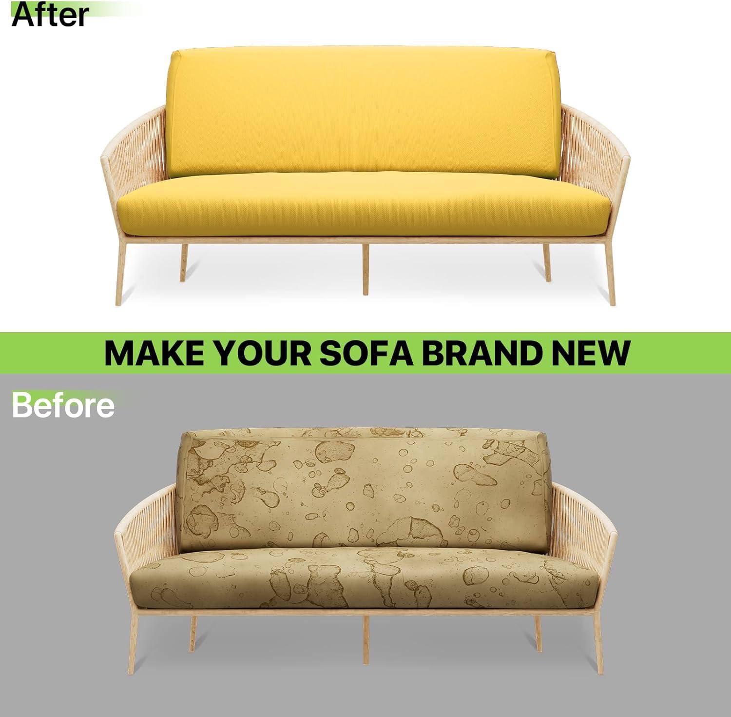 Solid Futon Cover Slipcover Fit 6"- 8" Futon Mattresses Yellow, Full Size 54x75 Inch