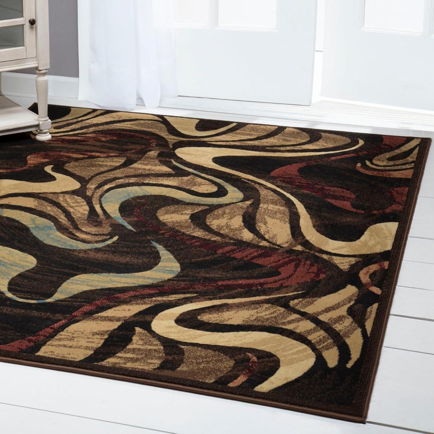 Home Dynamix Catalina Picasso Contemporary Artistic Swirl Area Rug