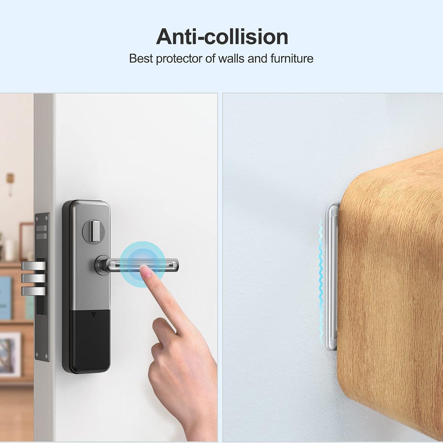 Clear Cabinet Door Bumpers, xuenair Cabinet Bumpers Clear Wall Protector,Cabinet Door Bumpers for Kitchen Cabinets, Car Doors, Furniture, Toilet Lids etc(4 Long 4 Short,8 PCS)