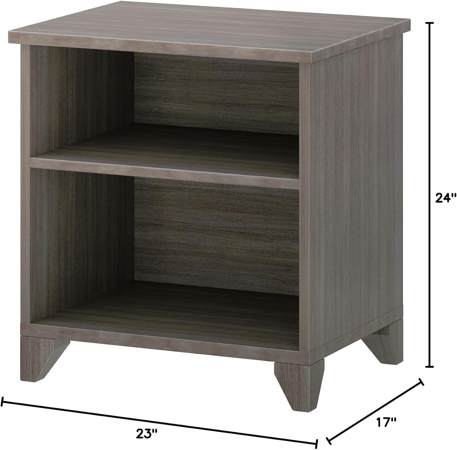 Max & Lily Classic Wood Nightstand with Shelves, Kids Bedside Table/End Table, Small Nightstand for Bedroom