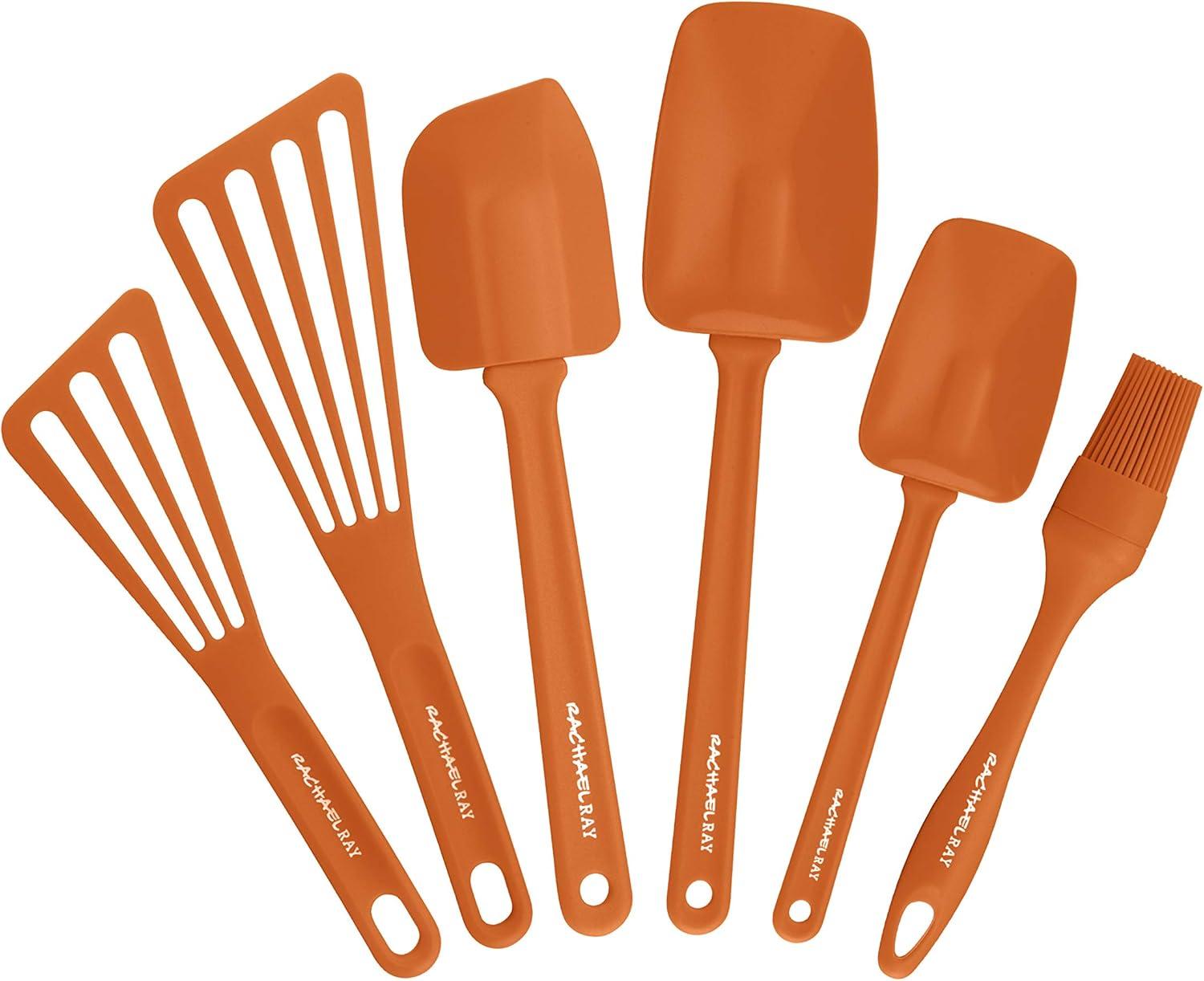 Orange Nylon 6-Piece Cooking Tool Set