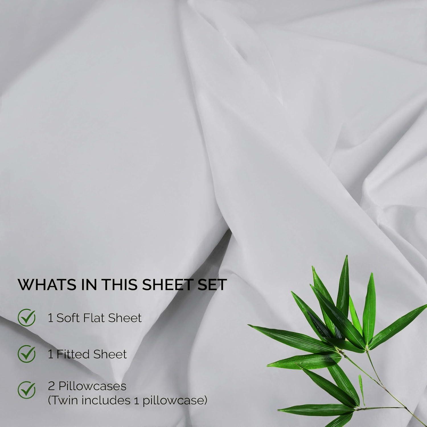 Superior Superior 300 Thread Count Rayon From Bamboo Solid Deep Pocket Bed Sheet Set