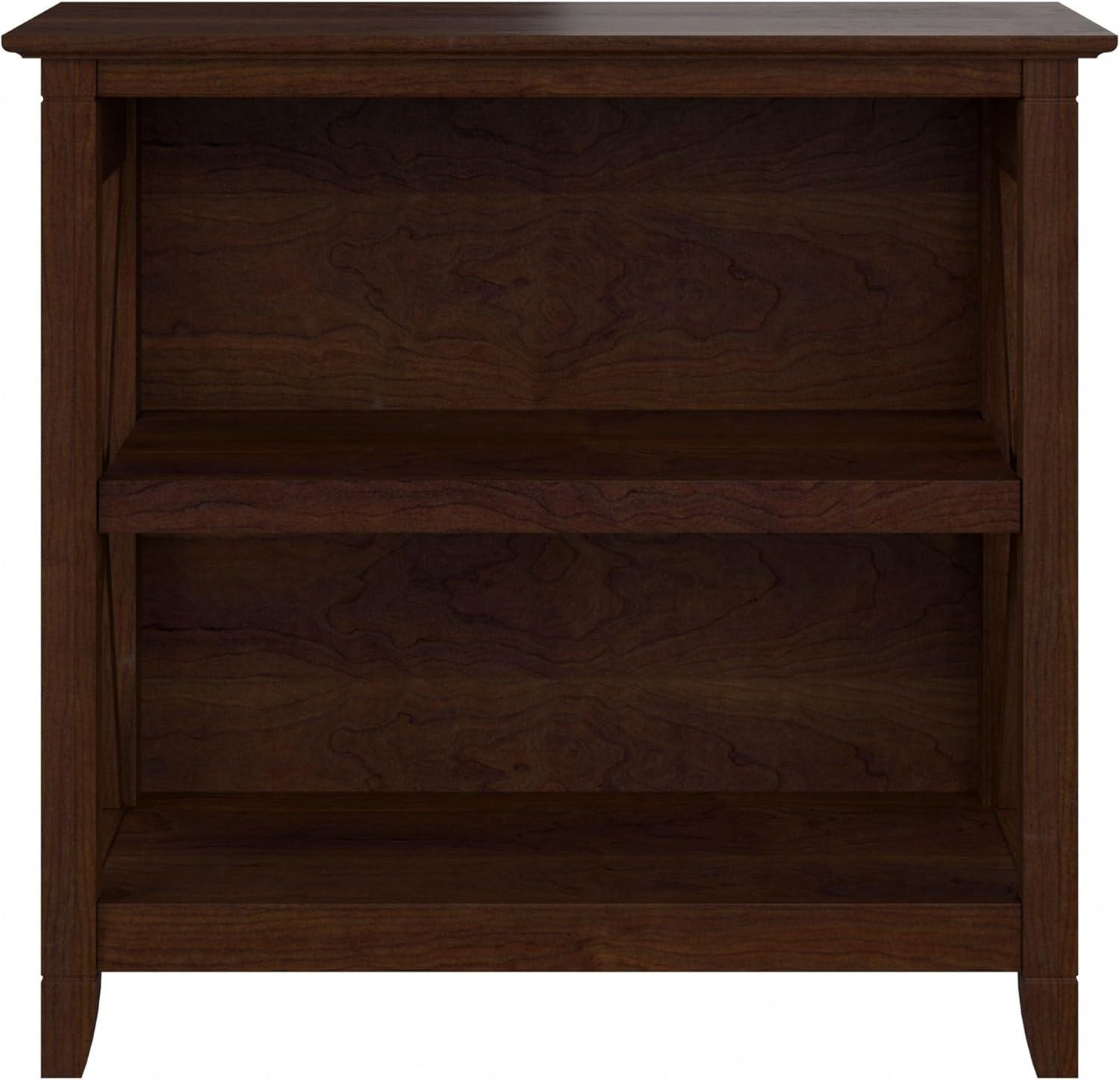 Key West Small 2 Shelf Bookcase in Bing Cherry - Engineered Wood