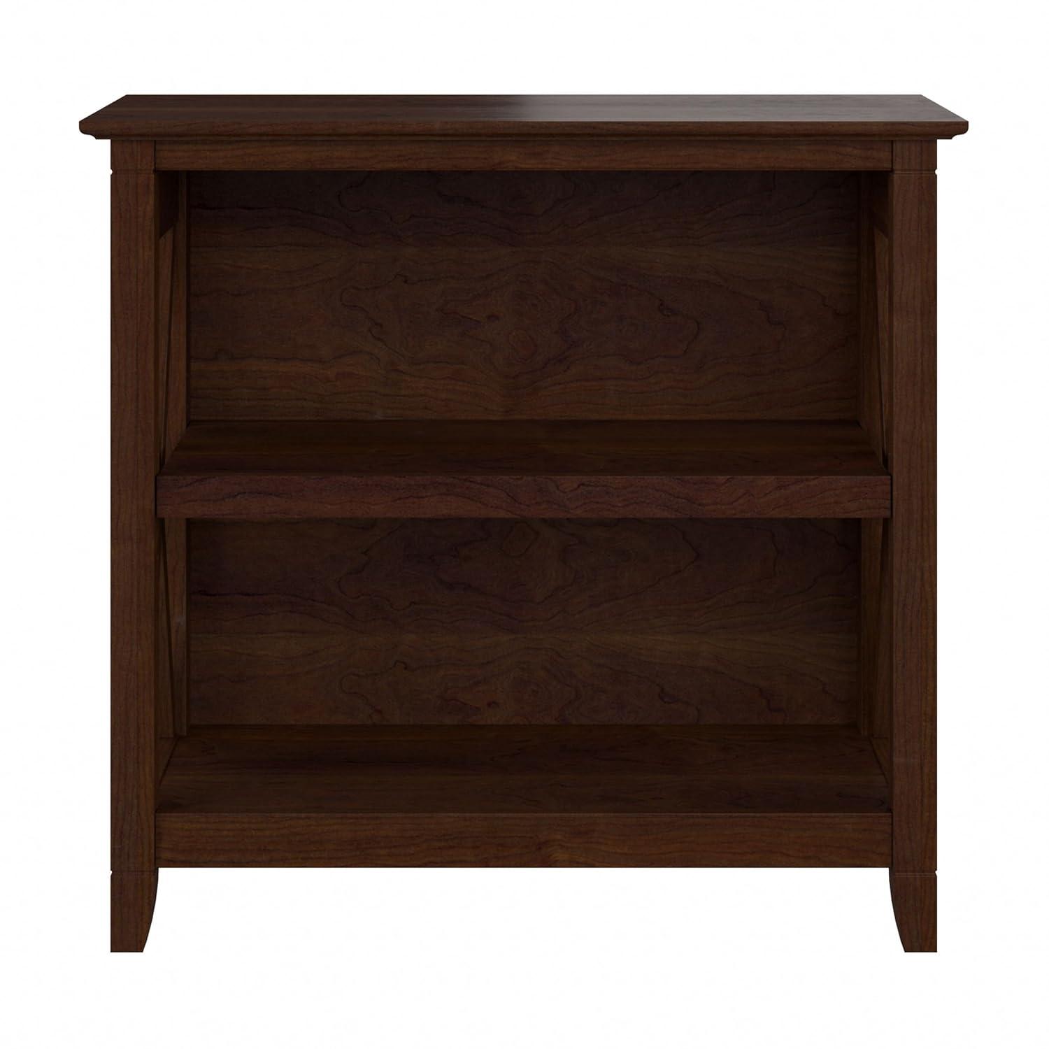 Key West Small 2 Shelf Bookcase in Bing Cherry - Engineered Wood