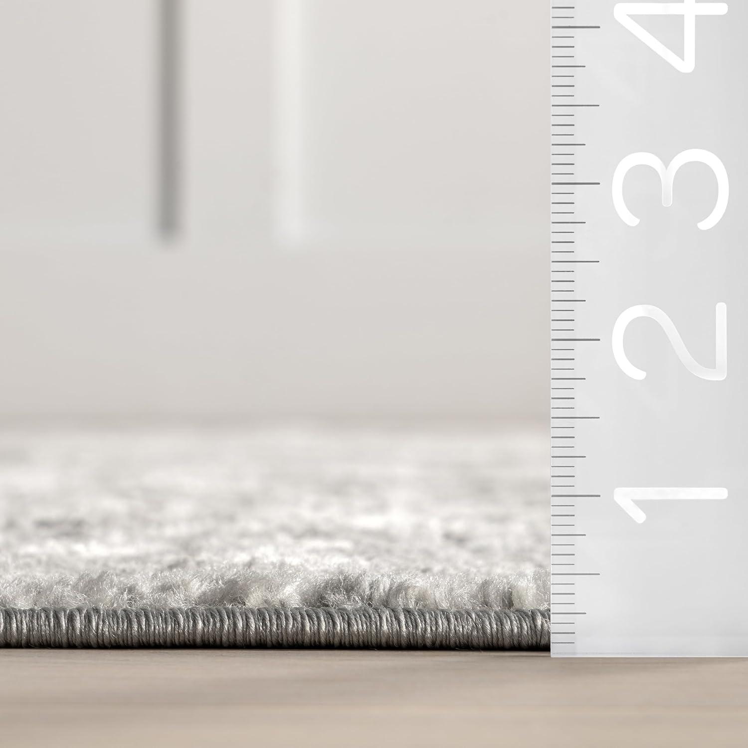 Nuloom Deedra Abstract 7x9 Indoor Area Rug for Living Room Bedroom Dining Room Kitchen, Grey/Ivory