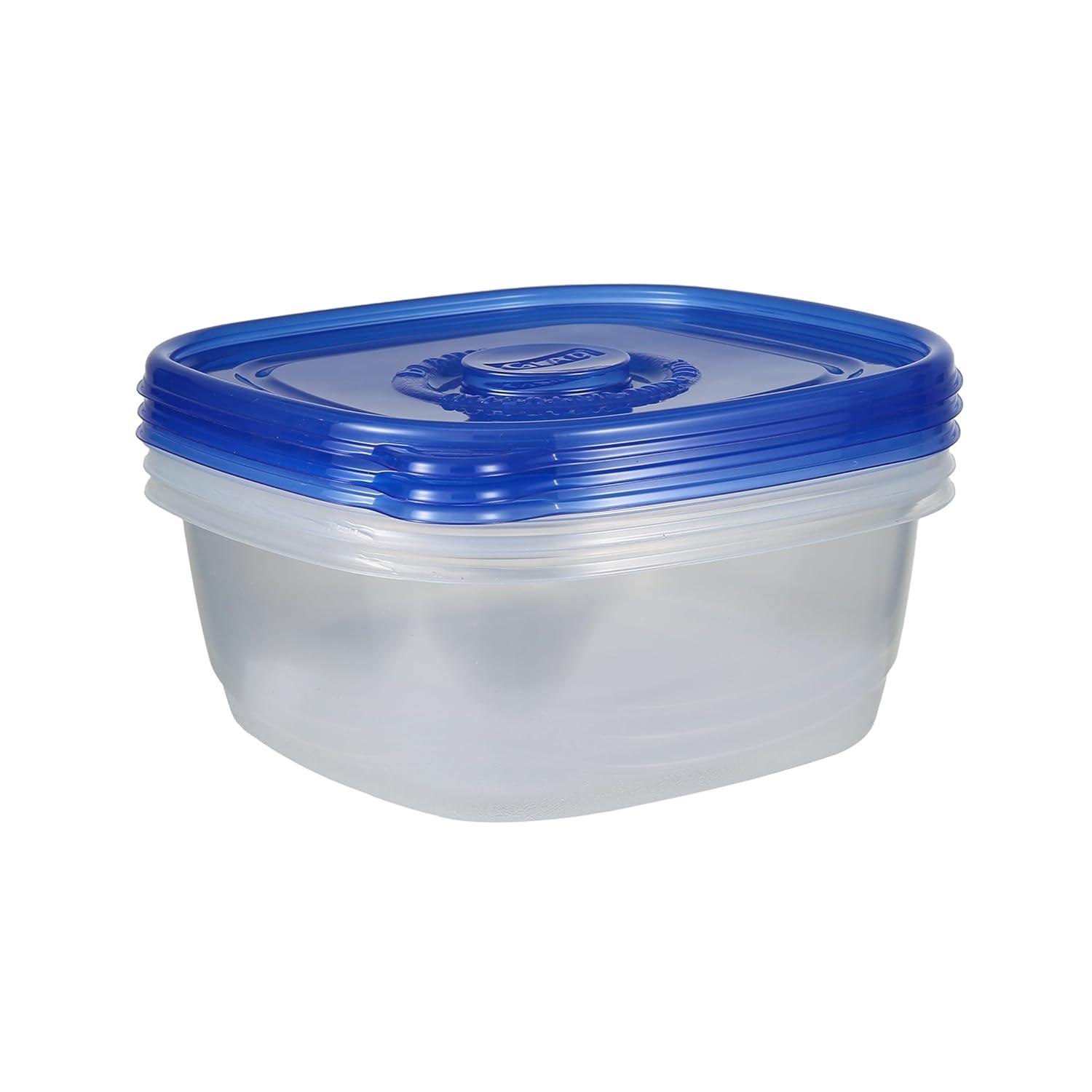 Glad 6337125 104 oz Food Storage Container, Clear - Pack of 3