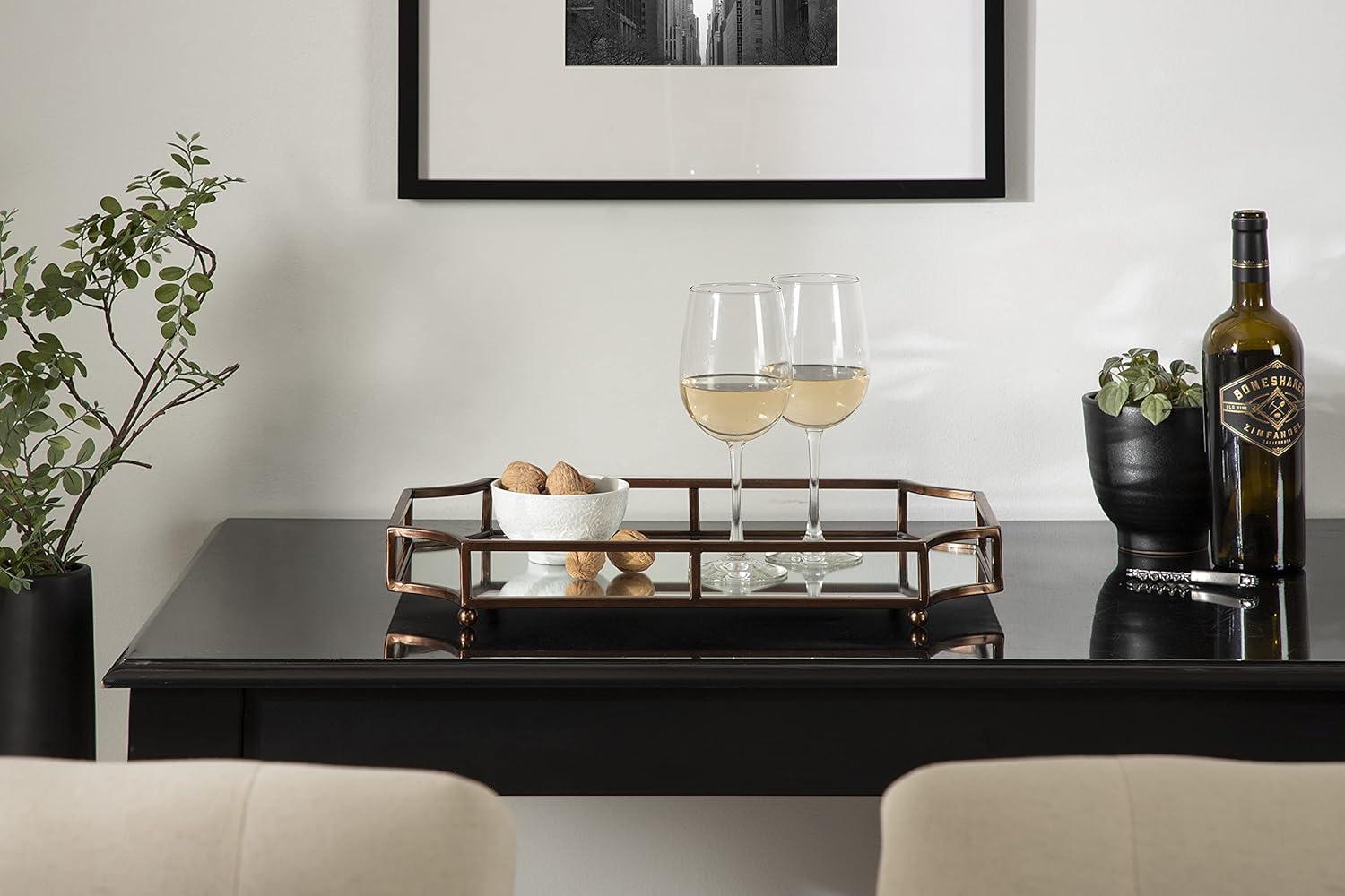 Kate and Laurel Ciel Tray, 19x13x3, Bronze