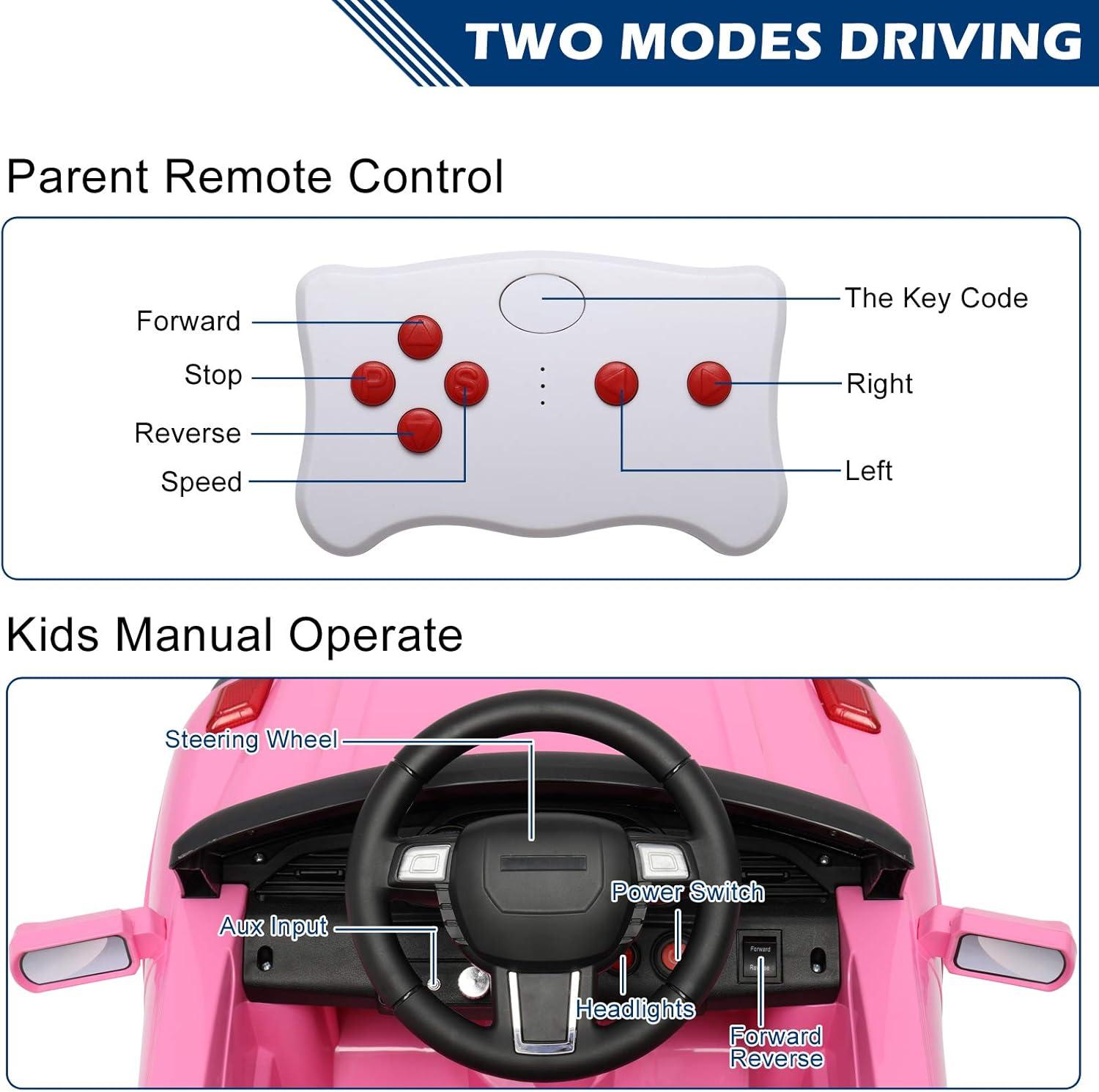 Winado 12 Volt 1 Seater Car And Truck Battery Powered Ride On with Remote Control