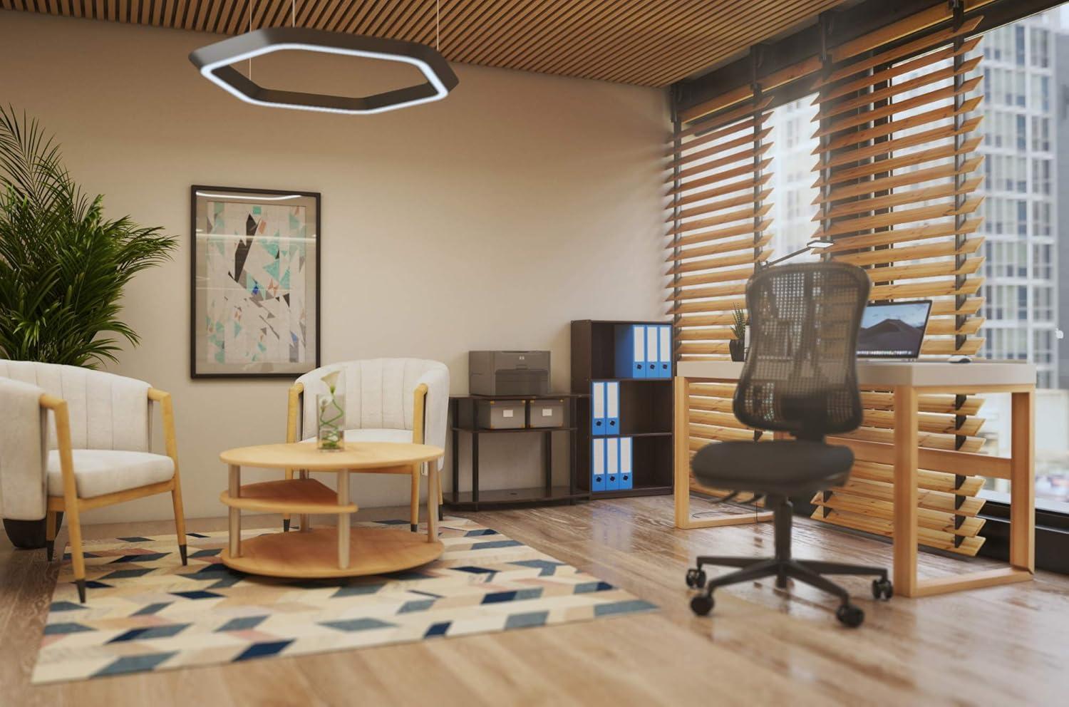 Furinno Basic 3 - Tier Bookcase Storage Shelves, Dark Brown