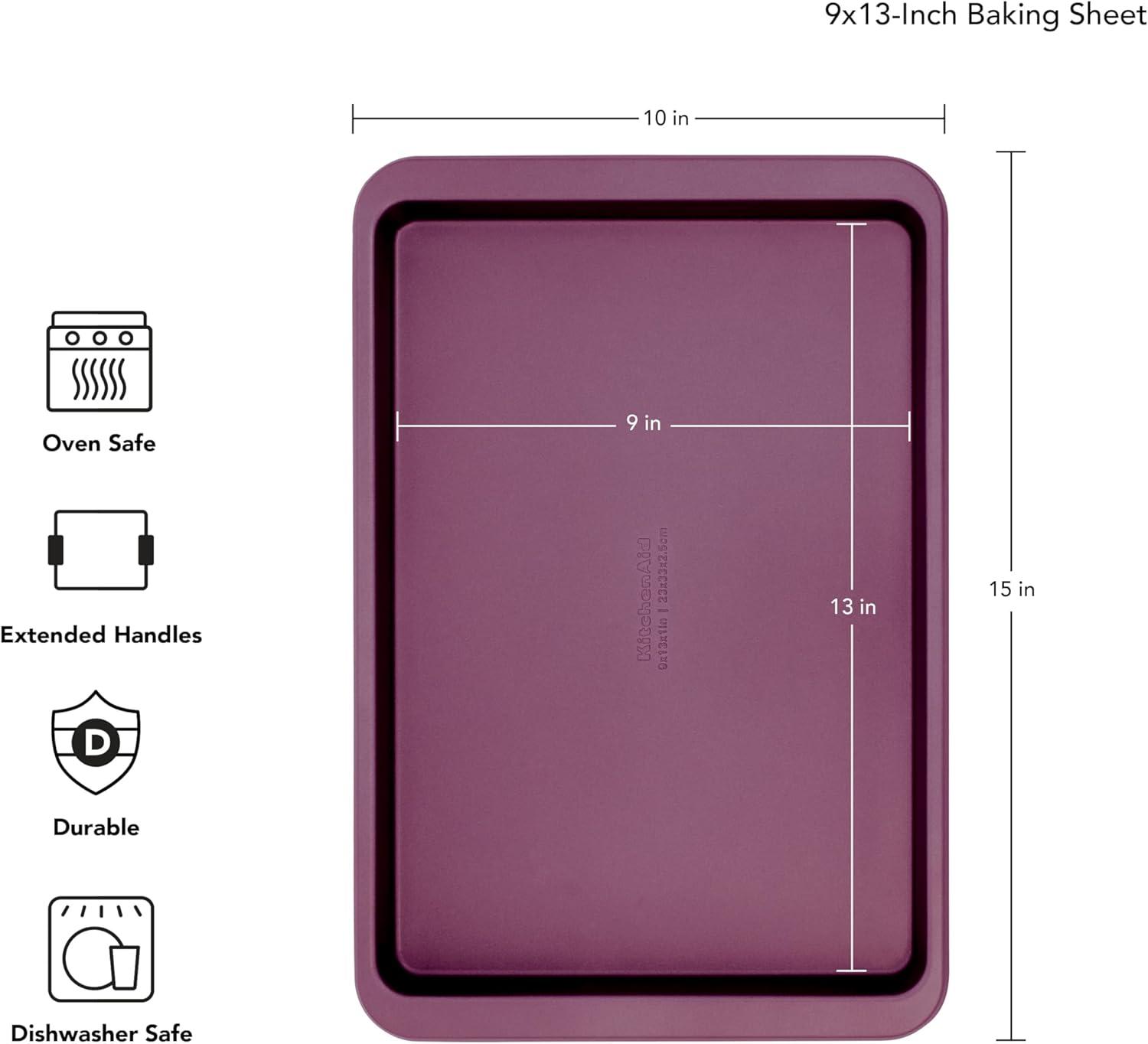 Beetroot Purple Nonstick Aluminized Steel 9x13 Cookie Sheet