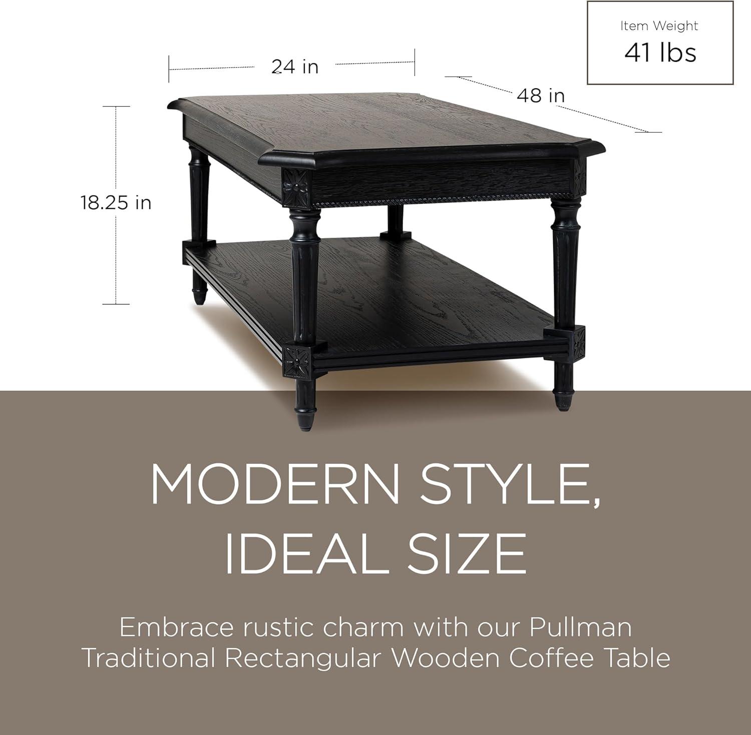 Maven Lane Pullman Square Wooden Coffee Table