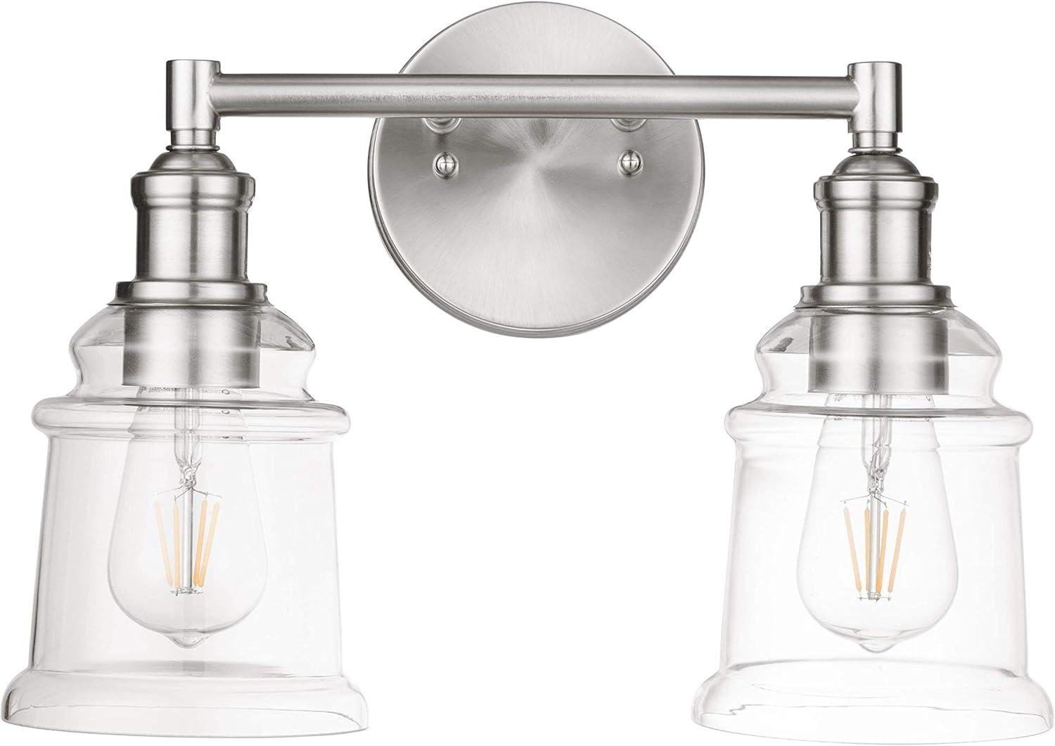 Prominence Home Eaton Ridge Two Light Vanity in Brushed Nickel