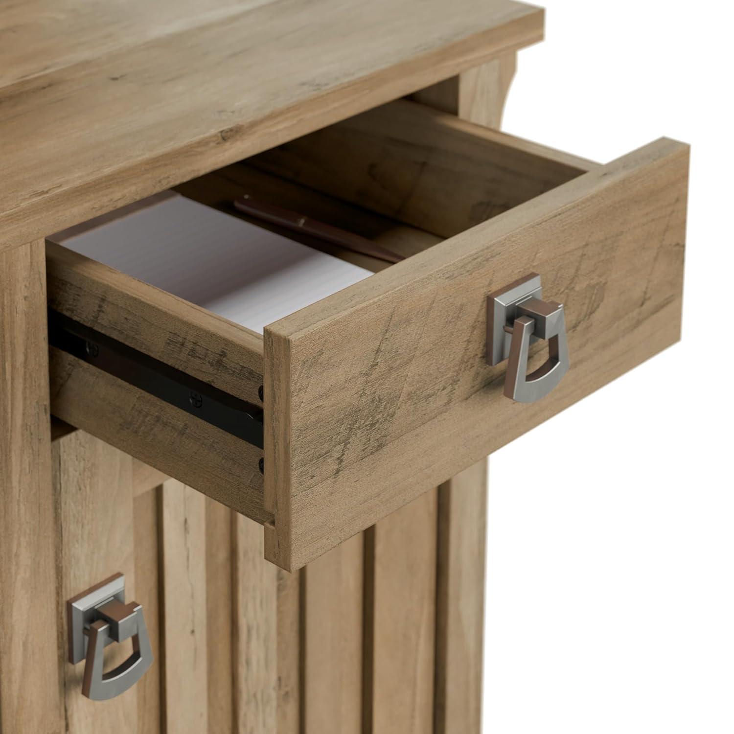 Bush Furniture Salinas Mission 48" Computer Desk and Hutch, Reclaimed Pine